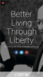 Mobile Screenshot of betterlivingthroughliberty.com